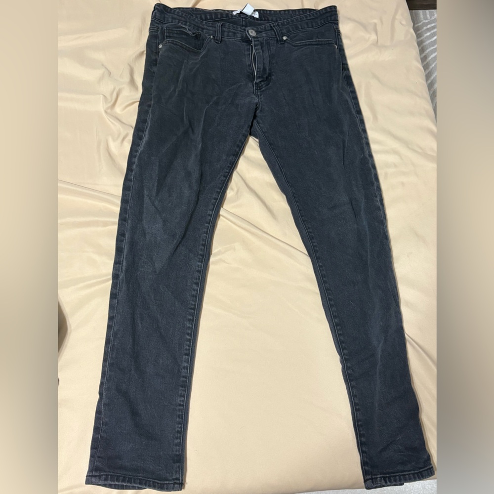 Fashion Nova Men's Dark Gray Skinny Jeans